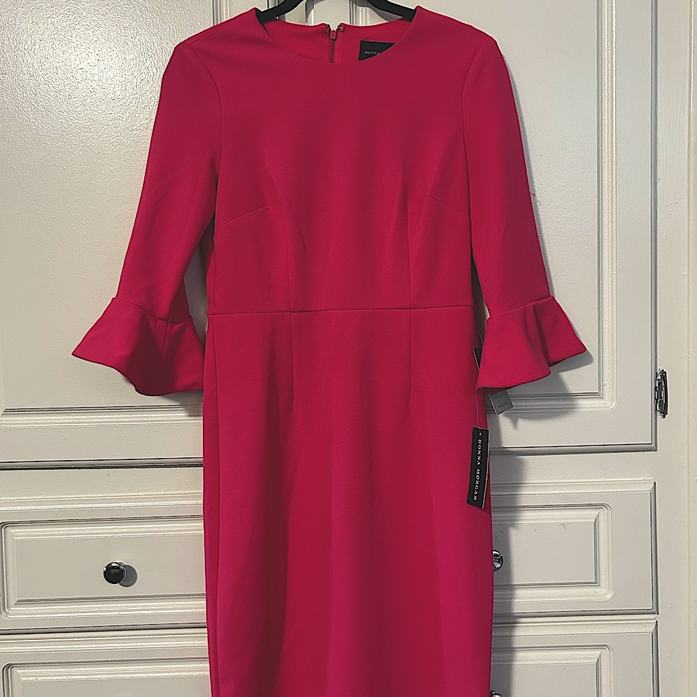NWT Pink, Fitted Business Dress | Stretchy | Size 2